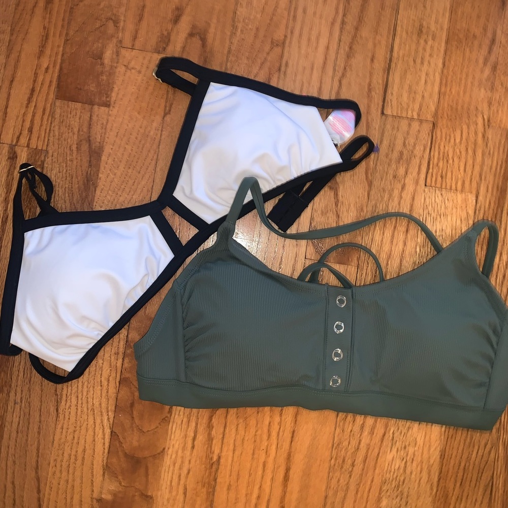 TWO bikini tops